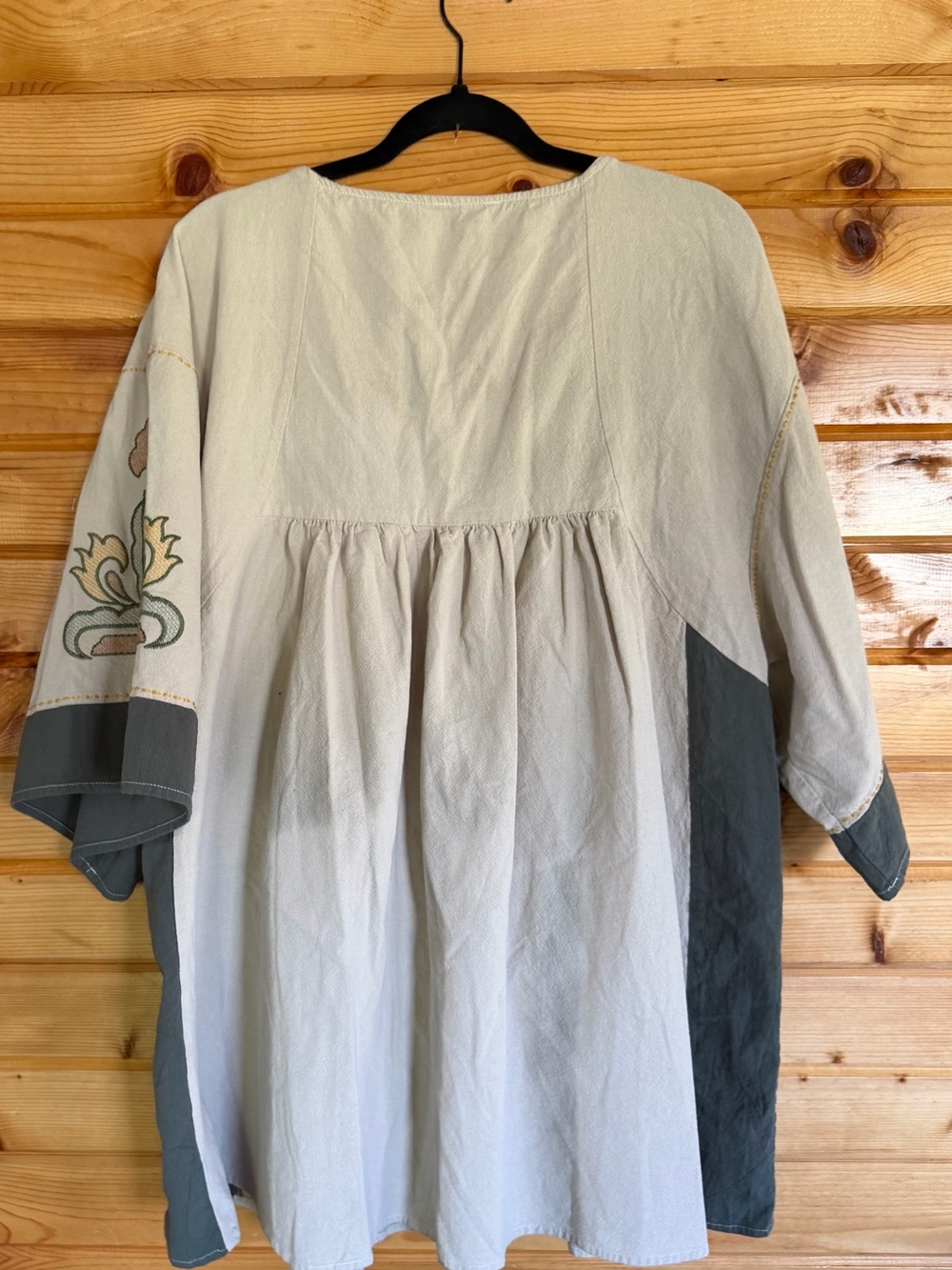 Sunday Up Embroidered Boho V-neck Mini Dress Size Large - Picture 3 of 5